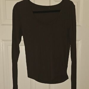 Women's Long Sleeve Top - Black